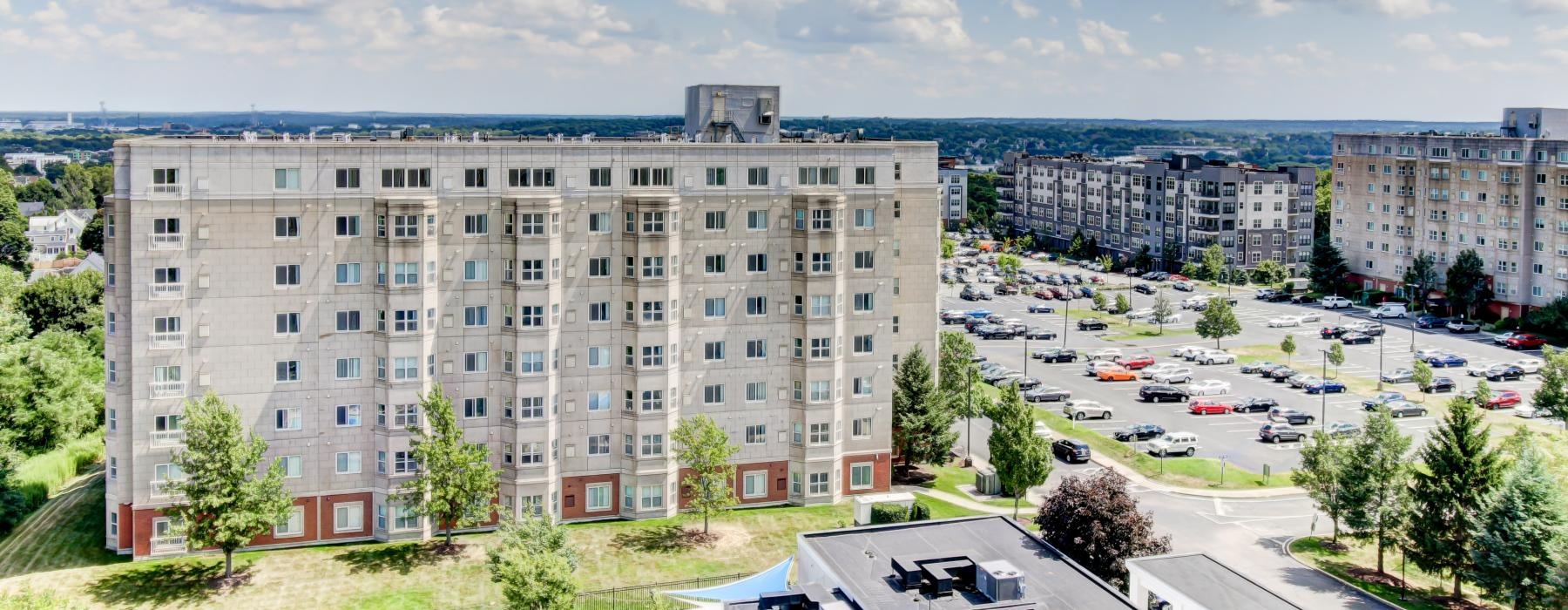 a large building with many windows