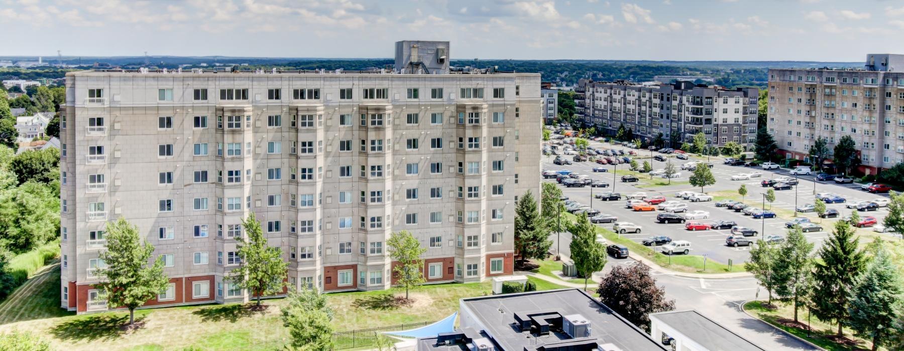 a large building with many windows