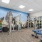 a gym with exercise equipment